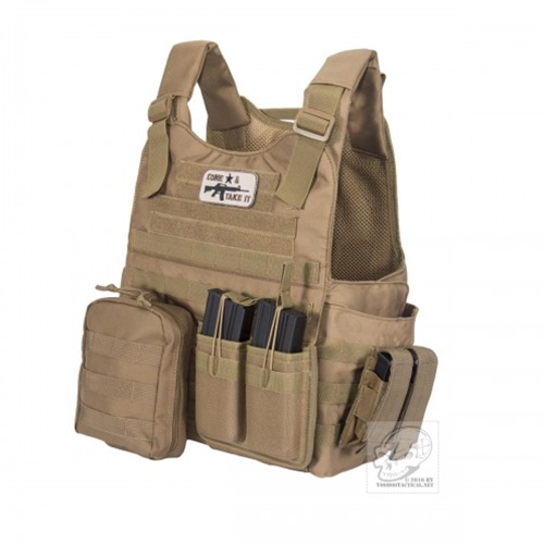 OD GREEN VOODOO TACTICAL ARMOR PLATE CARRIER VEST WITH MOLLE WEBBING 20-8399 