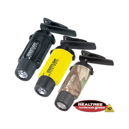 Streamlight Enduro Camo Headlamp with alkaline batteries, Elastic Strap - Black