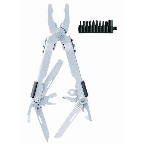 Gerber Multi-Plier 600 - Bluntnose Stainless w/Carbide Insert Cutters & Tool Kit, Sheath