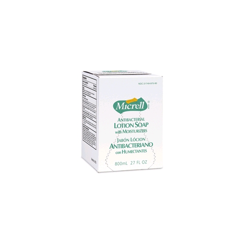 Micrell Antibacterial Lotion Soap 800 ml Refills, 6 Bags/Case