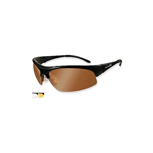 Wiley X B-2BCL B-2 BB/Clear/Light Rust w/Case