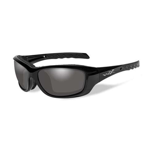 Wiley X Gravity Sunglasses | LA Smoke Grey Lens/Gloss Black Frame