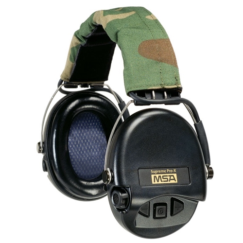 MSA 10082167 Supreme Pro-X Ear Muff, Headband, Black/Camo Headband